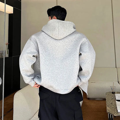 Double Zipper Hoodie With Shoulder Pads