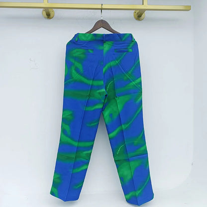 Printed Baggy Cargo Pants