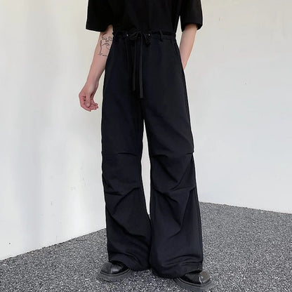 Pleated Cargo Sweatpants