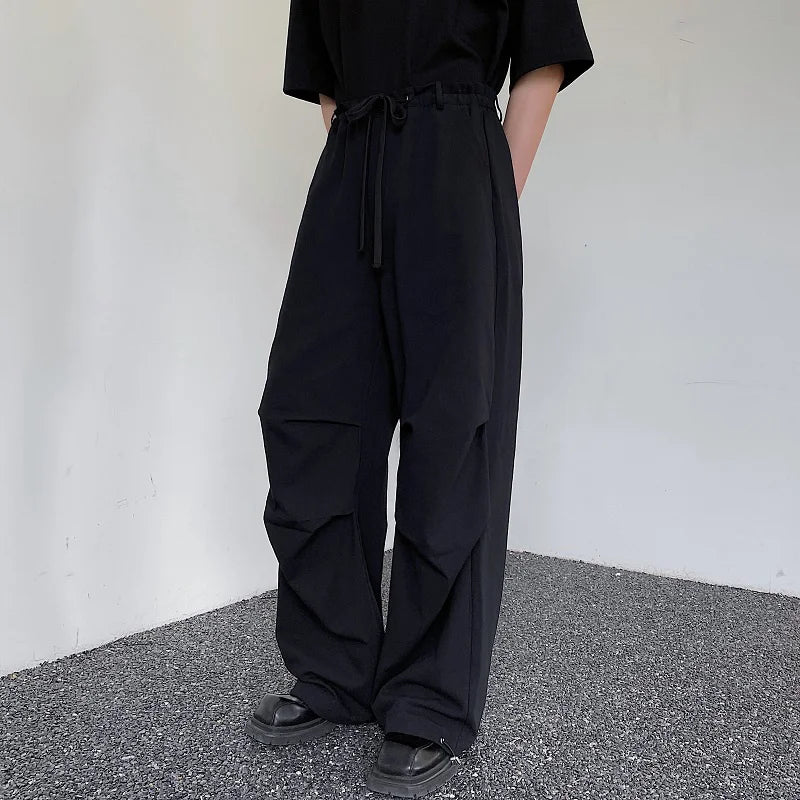 Pleated Cargo Sweatpants