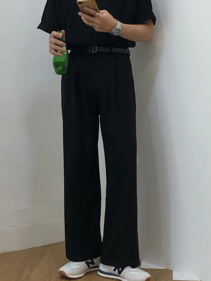 Vintage High Waist Straight Pants