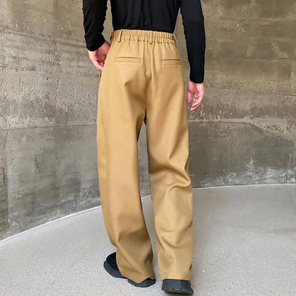 Thickened Wide Leg Pants With Belt