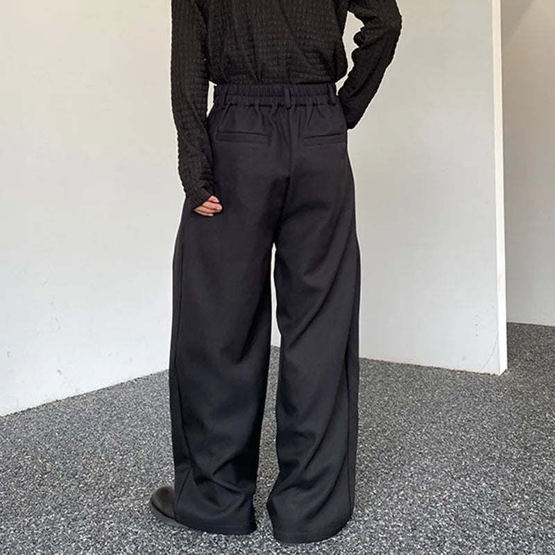 Thickened Wide Leg Pants With Belt