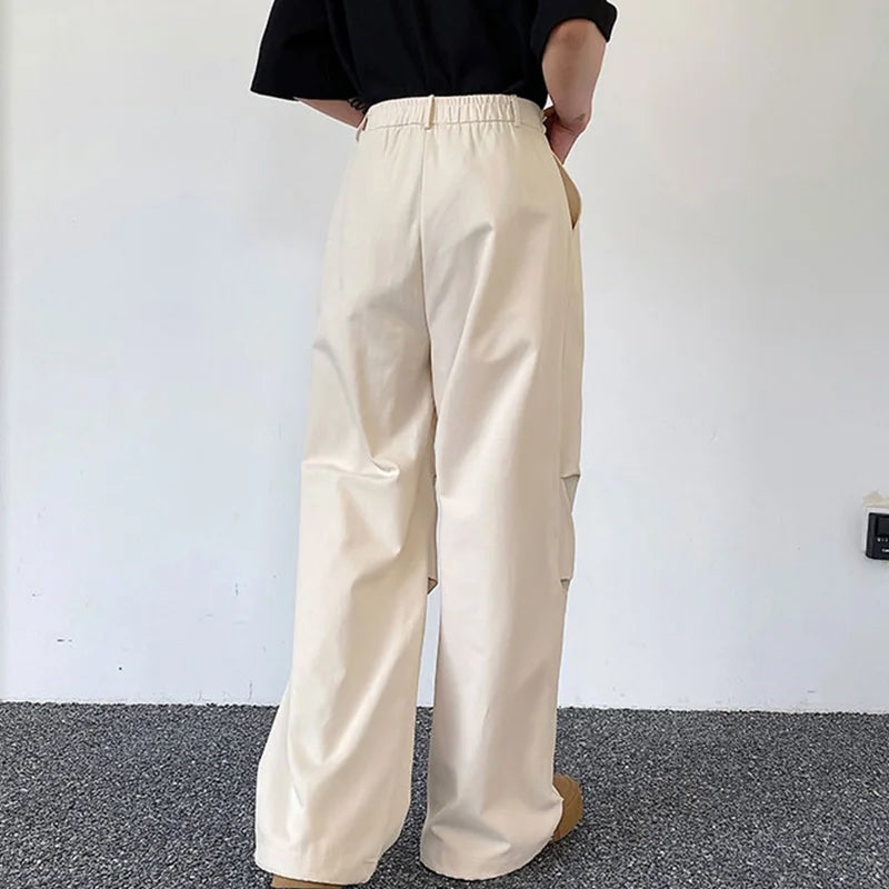 Pleated Cargo Sweatpants